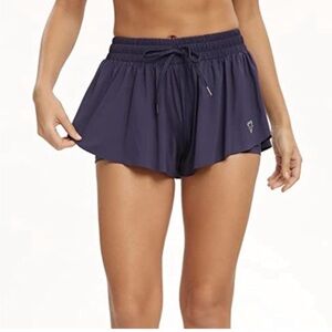 Lougongzi Navy blue athletic running shorts size XL B164